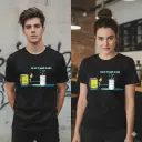 Diwali special "You set my heart on fire" graphic printed oversized black tshirt for men and women